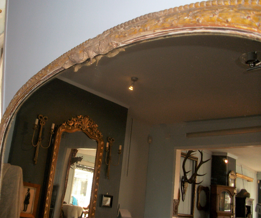 Very Large Overmantle Mirror